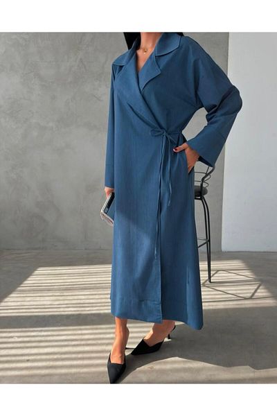 TANISA Siva Long Trench Coat Tns-4340