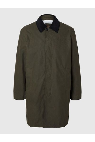 Selected Homme Mantel Gewachste Baumwoll
