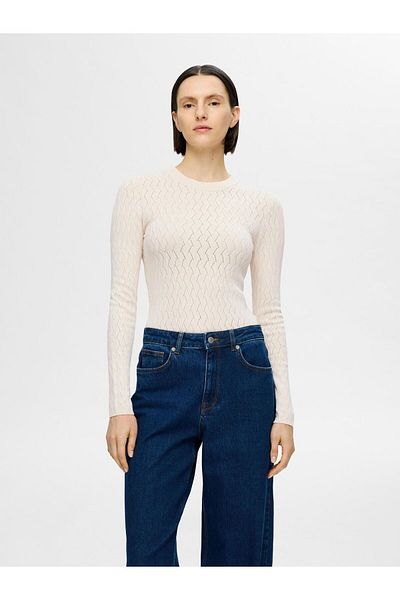Selected Femme Stricktop Langarm