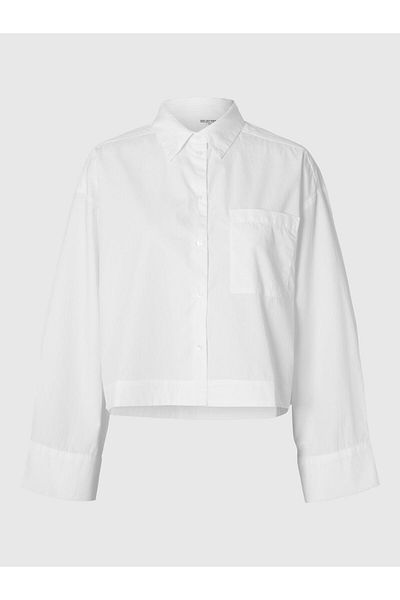 Selected Femme Crop-Bluse Boxy Fit