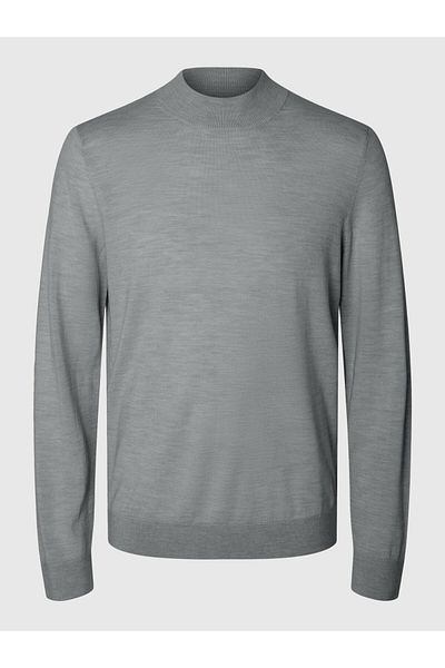 Selected Homme Mock Neck Pullover 100% Merinowoll