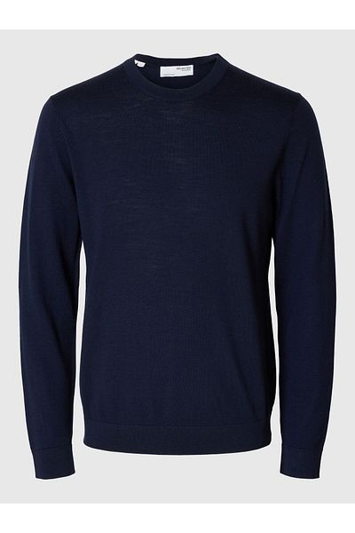 Selected Homme Pullover mit Rundhalsausschnitt 100% Merinowoll