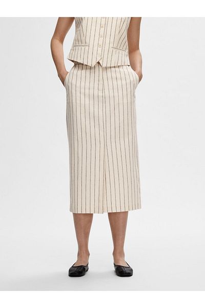 Selected Femme Midirock Nadelstreifen
