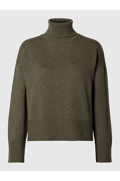 Selected Femme Pullover Wollgemisch Rollkragen