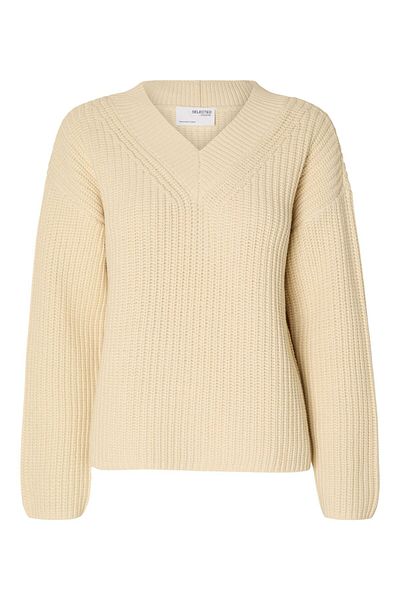 Selected Femme Strickpullover V-Ausschnitt