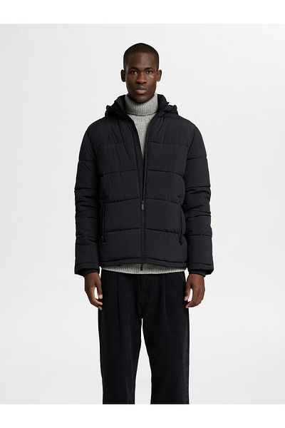 Selected Homme Wattierte Jacke Kapuzen