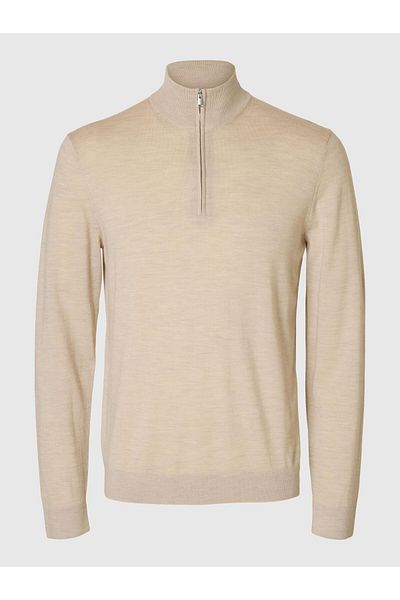 Selected Homme Half-zip Pullover 100% Merinowoll