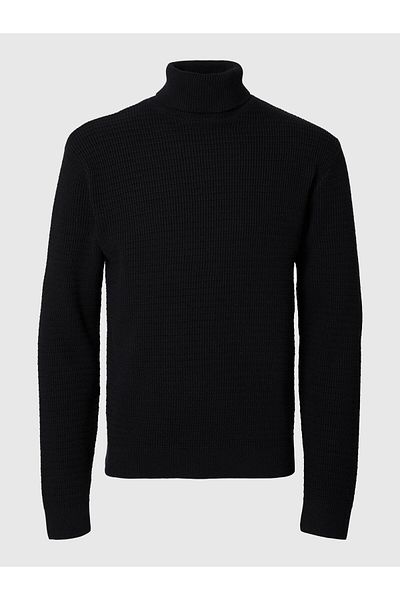 Selected Homme Rollkragenpullover Texturierter
