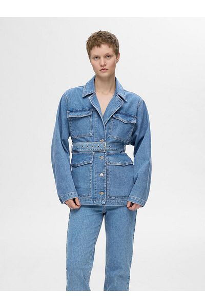 Selected Femme Jeansjacke Belted