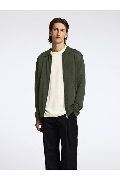 Selected Homme Strickjacke mit Reißverschluss Langarm