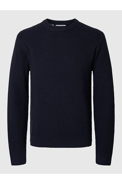 Selected Homme Pullover mit Rundhalsausschnitt Texturierter