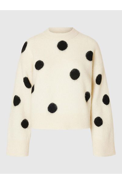 Selected Femme Pullover Gepunkteter