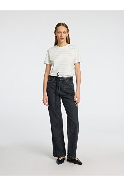 Selected Femme T-Shirt Gestreiftes Baumwoll