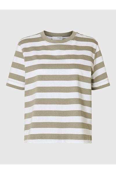Selected Femme T-Shirt Gestreiftes Boxy fit
