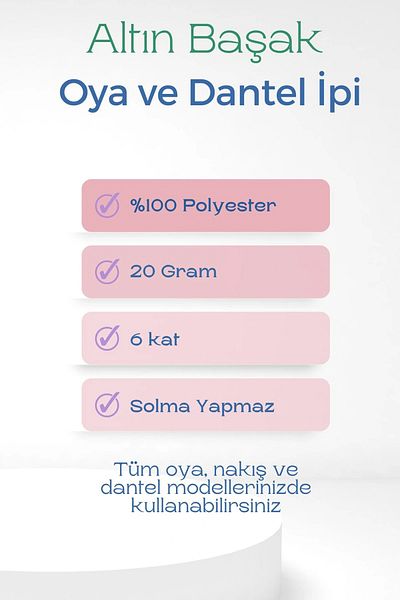 Royaleks Altınbaşak Needlework and Lace Thread 20 Gr - Royaleks - No: 417