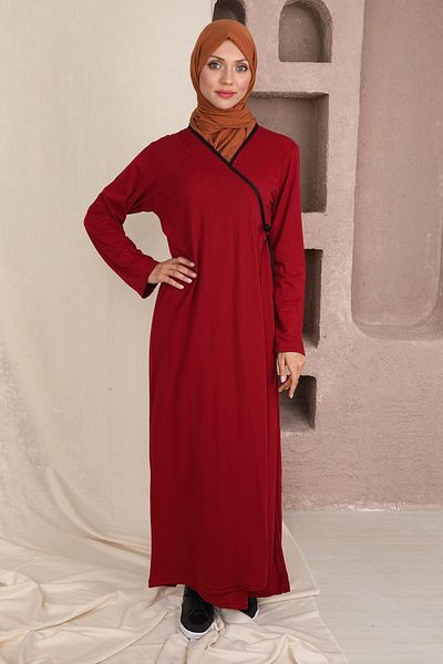 Kutay Collection Γυναικείο φόρεμα προσευχής εποχής - μονόχρωμο, αντιιδρωτικό νυχτικό και ντραπέ