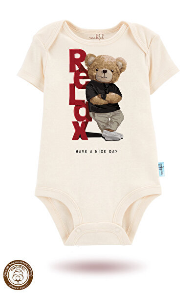 MAHFEL 2-Piece 100% Cotton Organic Printed Snap Fastener Baby Bodysuit