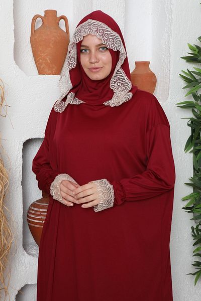 Kutay Collection Εποχιακό γυναικείο φόρεμα προσευχής με χιτζάμπ, ρούχα προσευχής κατά του ιδρώτα, ντραπέ Ferace