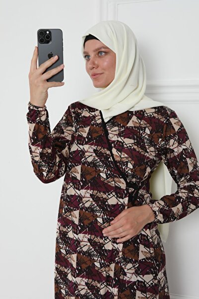 Kutay Collection Πλαϊνό δεμένο γυναικείο φόρεμα προσευχής