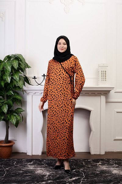 Kutay Collection Φόρεμα προσευχής Hijab με διπλό στήθος - Πρακτική κοπή