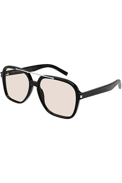 Saint Laurent Paris Women's Sunglasses Sl 545 001 58-16, Acetate, Square, Black Frame