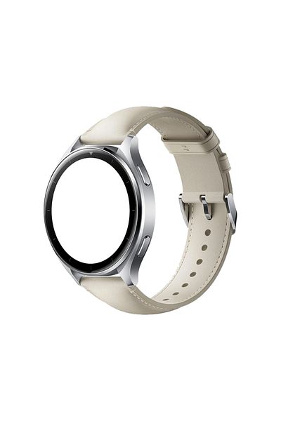 Xiaomi Watch Leather Strap, White, Compatible with Watch 2/2 Pro/S3/S1 Pro/S1/S1 Active