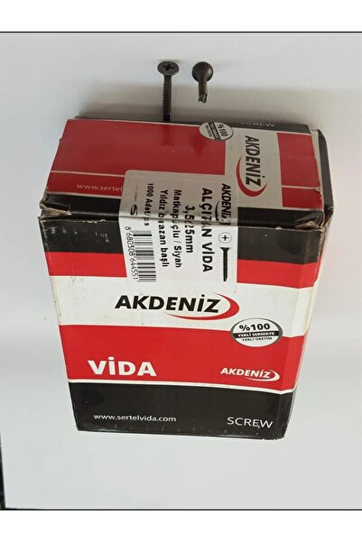 Akdeniz vida Matkap uçlu Akıllı vida 1000 adet 3.5*25