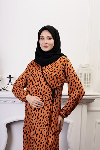 Kutay Collection Φόρεμα προσευχής Hijab με διπλό στήθος - Πρακτική κοπή