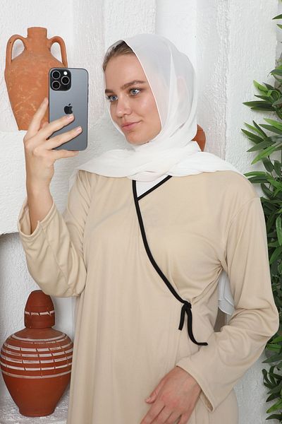 Kutay Collection Γυναικείο φόρεμα προσευχής Hijab - Εποχιακό, δεμένο, κατά του ιδρώτα και ντραπέ Ferace