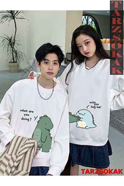 Tarzsokak 2 Li Harajuku Style Çift Sevgili Kombinleri Couple Clothing Yeni Se...