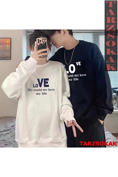 Tarzsokak 2 Li Harajuku Style Çift Sevgili Kombinleri Couple Clothing Yeni Sezon 2 Adet