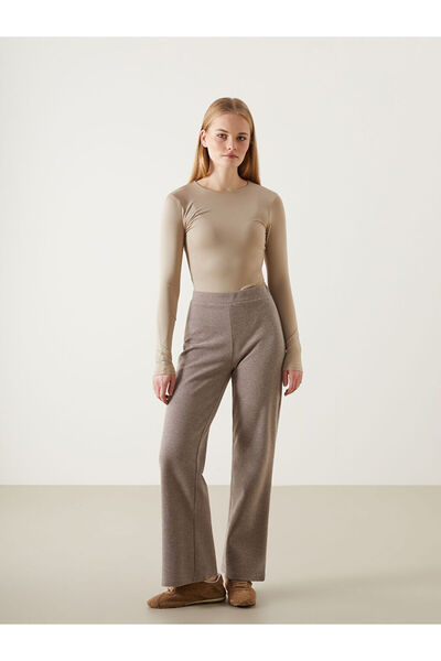LC Waikiki Women's Knitwear Trousers with Elastic Waist