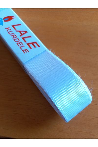 yörük tuhafiye شريط Grosgrain أبيض بطول 10 أمتار - كرة واحدة مقاس 2 سم