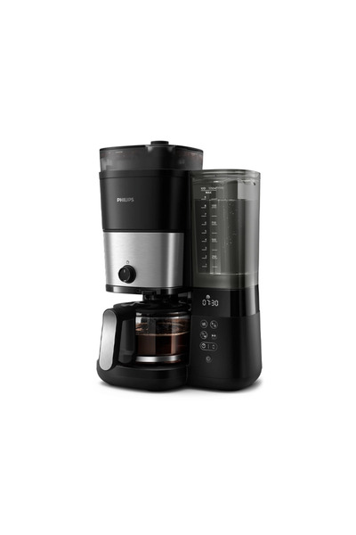 Philips Professional Coffee Maker with Built-in Grinder, 1.25 Liters, Black