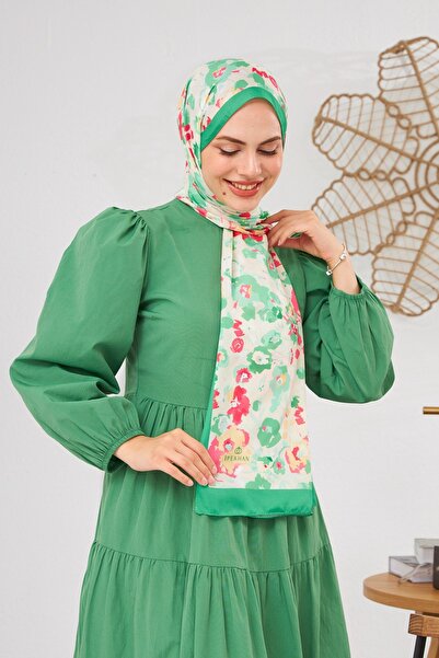 İpekhan Nature Pinkly Soft Shawl Emerald Green 3031-04