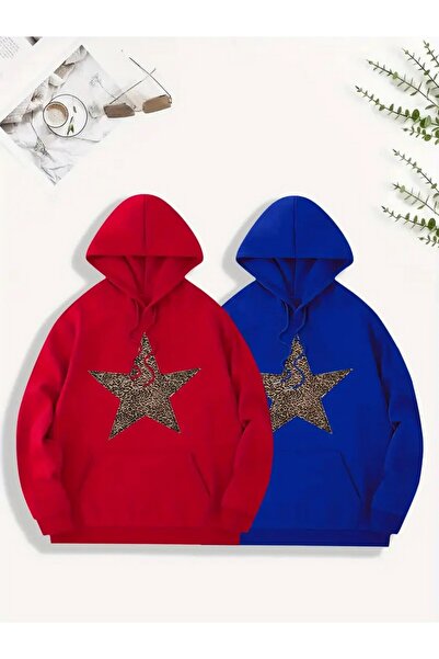 Tarzsokak Hanorac colorat cu glugă - Combinații pentru cupluri Îmbrăcăminte p...