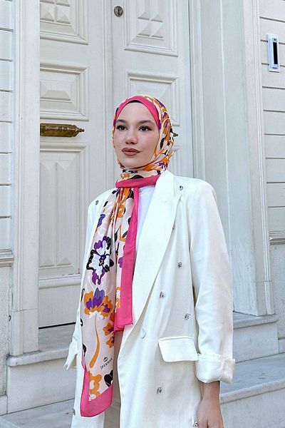 İpekhan Nature Freesia Μαλακό Σάλι Ρόδι 3038-05