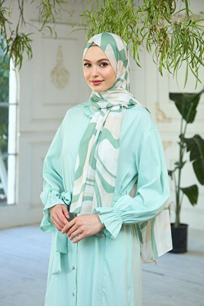 İpekhan Soft Beige Green Summer Sparkle Collection - 3044-02