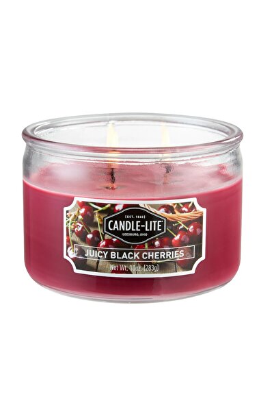Candle-Lite شمعة برائحة الكرز الأسود العصيرية للاستخدام اليومي، 10 أونصات في ...