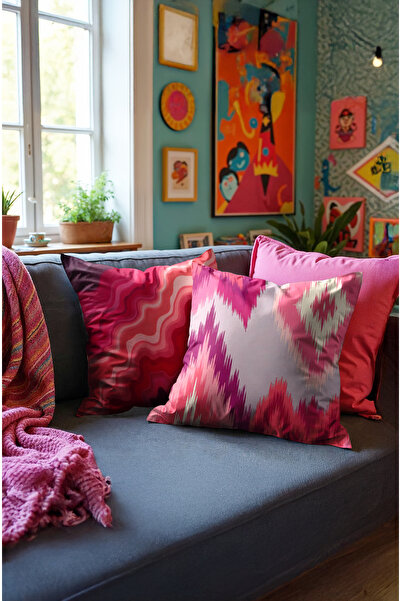 MUN HOME Κάλυμμα μαξιλαριού ριχτάρι ψηφιακή εκτύπωση διπλής όψης με κρυφό φερ...