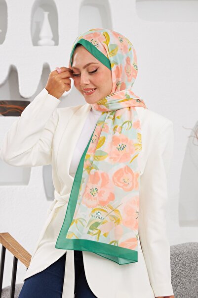 İpekhan Nature Easy Tullipa Soft Shawl Green 3033-01