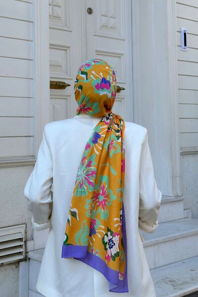 İpekhan Nature Freesia Μαλακό Σάλι Πορτοκαλί 3038-01