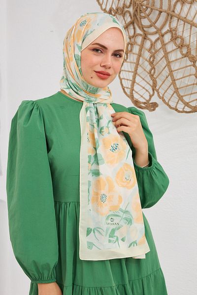 İpekhan Nature Easy Tullipa Soft Shawl Tea Green 3033-03