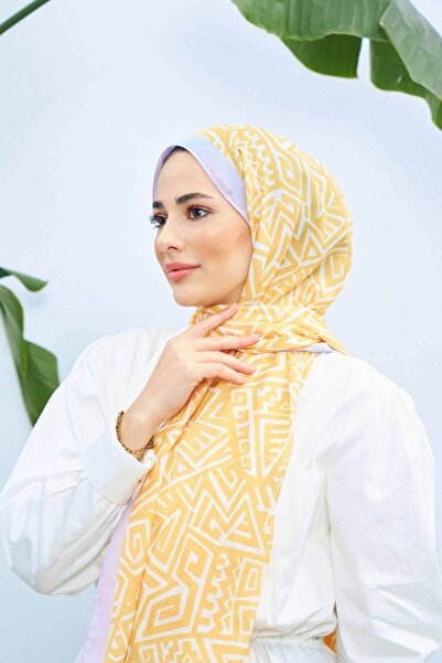 İpekhan Colorday Pure Soft Σάλι Λιλά Κίτρινο 3040-15