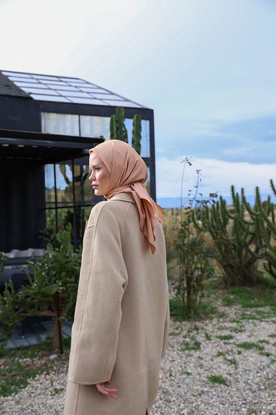 İpekhan Κασκόλ Celina Jacquard Peach 9902-12