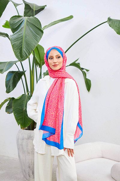 İpekhan Colorday Pure Soft Shawl Salmon Pink 3040-09