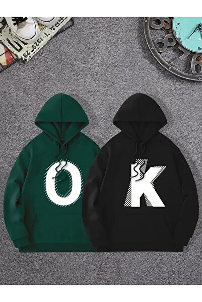 Tarzsokak Hanorac colorat cu glugă Combinații pentru cupluri Îmbrăcăminte pen...