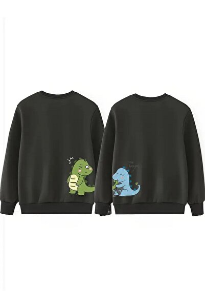 Tarzsokak Hanorac negru cu guler tip crewneck Combinații pentru cupluri Îmbră...