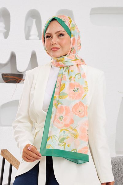 İpekhan Nature Easy Tullipa Soft Shawl Green 3033-01