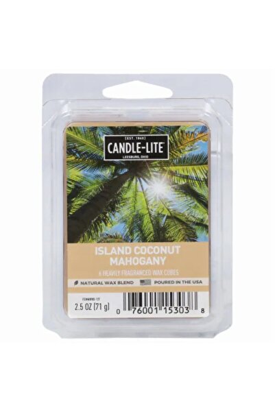 Candle-Lite شمع يذوب يوميًا 2.5 أونصة من خشب جوز الهند والماهوجني